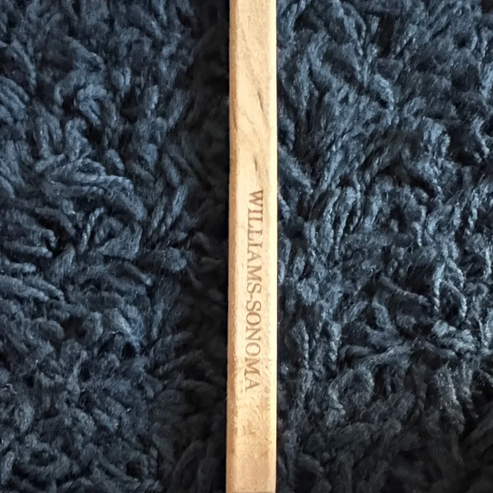 Williams Sonoma black Silicone Spatula with Wooden Handle